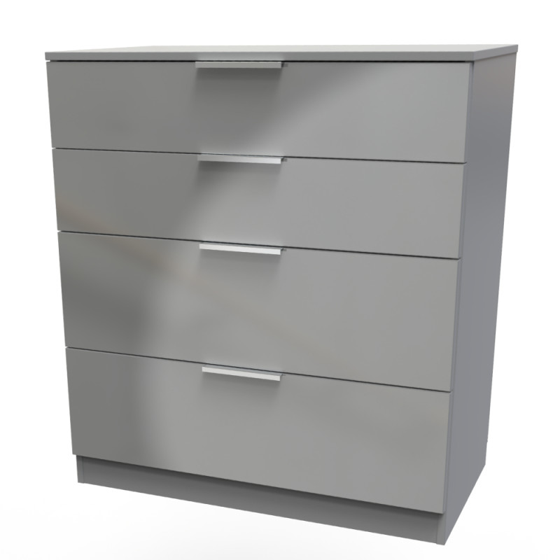 Plymouth 4 Drawer Deep Chest Ready Assembled Bedroom Furniture UK